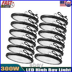 12Pcs 300W UFO Led High Bay Light Commercial Industrial Warehouse Led Shop Light