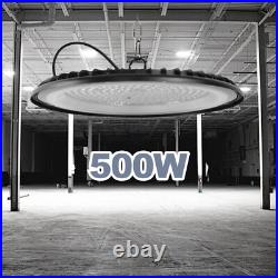 12Pcs UFO Led High Bay Light 500W Commercial Industrial Warehouse Factory Light
