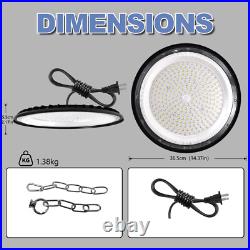 12Pcs UFO Led High Bay Light 500W Commercial Industrial Warehouse Factory Light