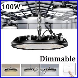 12 Pack 100W UFO LED High Bay Lights Factory Commercial Warehouse Shop Fixtures