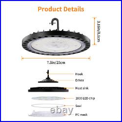 12 Pack 100W UFO Led High Bay Light Factory Warehouse Commercial Led Shop Lights