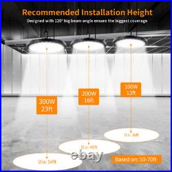 12 Pack 100W UFO Led High Bay Light Factory Warehouse Commercial Led Shop Lights