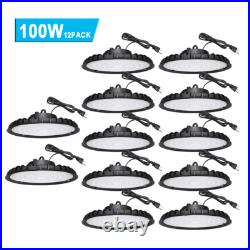 12 Pack 100W UFO Led High Bay Light Industrial Warehouse Gym Commercial Light