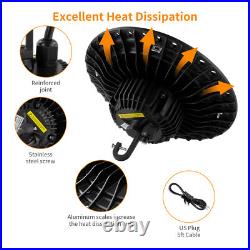 12 Pack 200W UFO Led High Bay Light Factory Warehouse Commercial Led Shop Lights