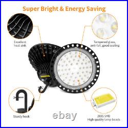 12 Pack 200W UFO Led High Bay Light Factory Warehouse Commercial Led Shop Lights
