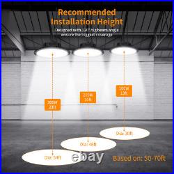 12 Pack 200W UFO Led High Bay Light Factory Warehouse Commercial Led Shop Lights