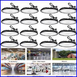 12 Pack 200W UFO Led High Bay Light Factory Warehouse Commercial Light Fixtures