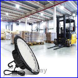 12 Pack 200W UFO Led High Bay Light Factory Warehouse Commercial Light Fixtures