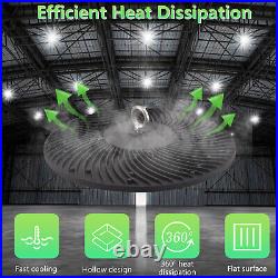 12 Pack 200W UFO Led High Bay Light Warehouse Factory Commercial Light Fixtures