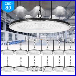 12 Pack 200W UFO Led High Bay Lights Commercial Warehouse Factory Light Fixture