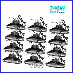 12 Pack 240W UFO Led High Bay Light Industrial Factory Commerical Light Fixtures