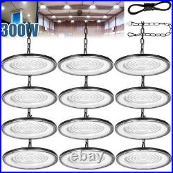 12 Pack 300W Led UFO High Bay Light 300 Watts Commercial Factory Warehouse Light