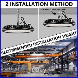 12 Pack 300W UFO LED High Bay Light Garage Industrial Fixture Dimmable(3 Colors)