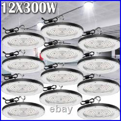 12 Pack 300W UFO Led High Bay Light Commercial Industrial Warehouse Shop Lights