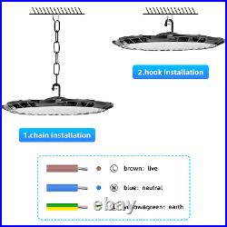 12 Pack 300W UFO Led High Bay Light Commercial Industrial Warehouse Shop Lights