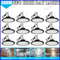 12 Pack 300W UFO Led High Bay Light Led Shop Lights Factory Warehouse Commercial