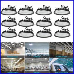 12 Pack 500W UFO Led High Bay Light 6000K Commercial Industrial Led Shop Lights 12 Pack 500W UFO Led High Bay Light 6000K Commercial Industrial Led Shop Lights