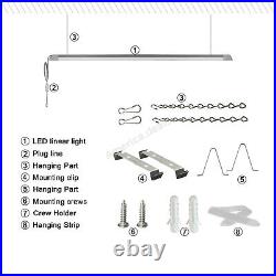 12 Pack 54W LED 4ft Utility Light LED Shop Light with Power Cord Wall Plug-in