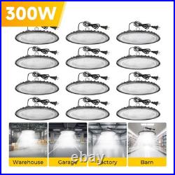 12 Pcs UFO Led High Bay Light 300W Commercial Industrial Warehouse Factory Light