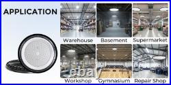 12 Pcs UFO Led High Bay Light 300W Commercial Industrial Warehouse Factory Light