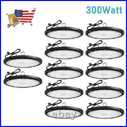 12 Pcs UFO Led High Bay Light 300W Industrial Commercial Warehouse Light 90-277V