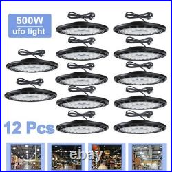 12 Pcs UFO Led High Bay Light 500W Commercial Industrial Warehouse Factory Light
