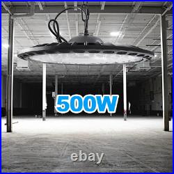 12 Pcs UFO Led High Bay Light 500W Commercial Industrial Warehouse Factory Light