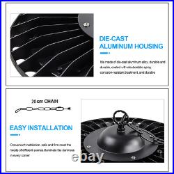 12 Pcs UFO Led High Bay Light 500W Commercial Industrial Warehouse Factory Light