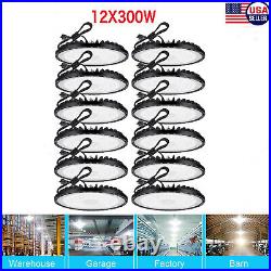 12x 300W Led UFO High Bay Light Industrial Commercial Warehouse Factory Gym Lamp