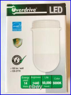 12x Overdrive EH80 14W LED Jelly Jar Fixture 5000K Wet Location Light Fixture