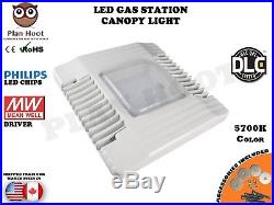 130W 150W LED Gas Station Canopy Light DLC 5700K Meanwell Driver Philips