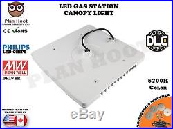 130W 150W LED Gas Station Canopy Light DLC 5700K Meanwell Driver Philips