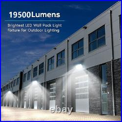 150W 100-277V LED Wall Pack Light with photocell Dusk to Dawn Outdoor 15600LM