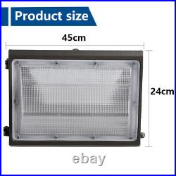 150W 100-277V LED Wall Pack Light with photocell Dusk to Dawn Outdoor 15600LM