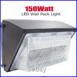 150W 100-277V LED Wall Pack Light with photocell Dusk to Dawn Outdoor 18000LM