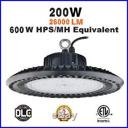 150W 200W UFO LED High Bay Light Industrial Warehouse Factory ETL UL DLC 5000K