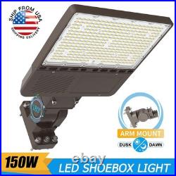 150W 22500LM LED Parking Lot Shoebox Light Commercial Outdoor Shoebox Flood Lamp
