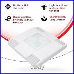 150W Canopy Lights 18,600lm IP65 UL Listed 5700K White Body Gas Station Fixture