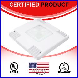 150W Canopy Lights 18,600lm IP65 UL Listed 5700K White Body Gas Station Fixture