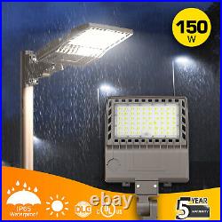 150W Commercial LED Parking Lot light Outdoor Street Shoebox Pole Light 5000K UL