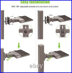 150W LED Area Stadium Light Parking Lot Shoebox Dusk to Dawn Flood Wall Lighting