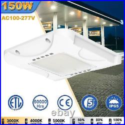 150W LED Gas Station Canopy Lights 3000K/4000K/5000K Commercial Ceiling Fixtures