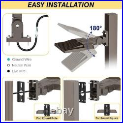 150W LED Parking Lot Dusk to Dawn Outdoor Light Commercial Shoebox Pole Lights