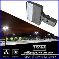 150W LED Parking Lot Light 18000LM Outdoor Single Module Pole Flood Lights 5500K