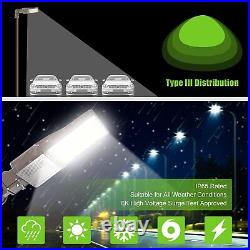 150W LED Parking Lot Light 21000LM with Photocell Commercial Shoebox Pole Light