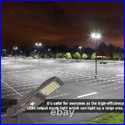 150W LED Parking Lot Light 400W HPS Equiv. Commercial LED Shoebox Light Arm Mount