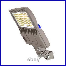 150W LED Parking Lot Light Commercial Lighting Shoebox Pole Lamp Dusk to Dawn