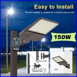 150W LED Parking Lot Light, Dusk to Dawn Outdoor Parking lot Stadium Lighting 5k