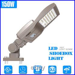 150W LED Parking Lot Light Outdoor Shoebox Street Lighting Fixture 5000K DLC&UL