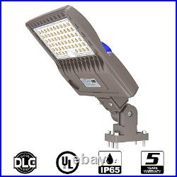 150W LED Parking Lot Light Photocell Dusk-to-Dawn 21,000LM Shoebox Street Light